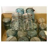 (20) Antique Bail Top Pt Canning Jars