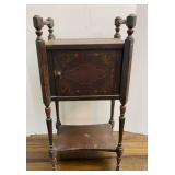 Antique Smoke Stand w/ copper lined humidor