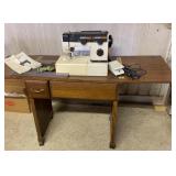 JC Penney Sewing Machine & Sears Cabinet