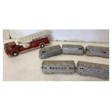 Vtg Midge Train & Tootsie Fire Truck
