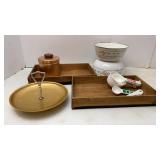 Aluminum Grease Canister, Serving Tray