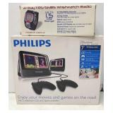 Philips 7in LCD Portable DVD player