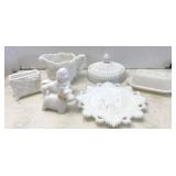 Milk Glass Pieces
