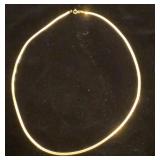 14K yellow gold Herringbone necklace