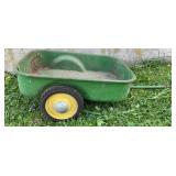 Vtg Ertl John Deere Press Metal Wagon