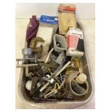 Aluminum Tray of Miscellaneous Hardware