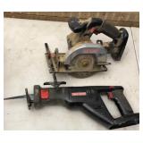 Craftsman 19.2v Reciprocating Saw & Circular Saw