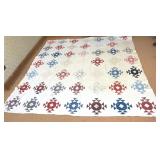 Antique Quilter Guild Signed Quilt 86x86