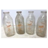 Antique Thompsonï¿½s Dairy Qt Milk Bottles