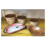 MCM Ashtray, Porcelain snack Buckets
