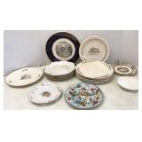 Antique Hand Painted China Plates