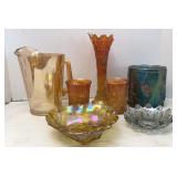 Carnival & Marigold Glass Dishes