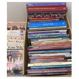 Large Box of Quilting & Cross Stitch Books