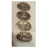 Tractor Implement Supply Brass Buckles (4)