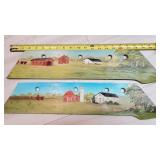 O, Clemons Painting on Plow Blades, 1980