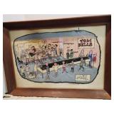 Pat McCarthy 1958 Art Work, framed