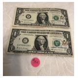 2 $1 Bill 2017 Currency Tracking Study