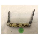Schrade 896K Brown & Tan Derlin Handle missing Bla
