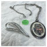 12' necklace Covenir Silver Pin