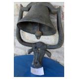 Cast Iron Longhorn Bull Dinner Bell