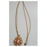 Vintage Victorian Cameo 30' Necklace Avon