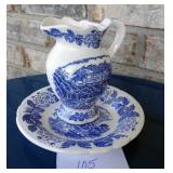 Blue & White Transferware Creamer
