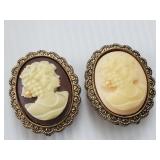 2 Cameo Button covers Unsigned