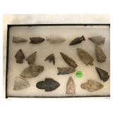 8x12 Box of Indian Artifacts Found in Indiana