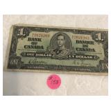 1937  Bank of Canada $1 Note