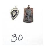 Arrowhead & Eagle Pendants no Chains