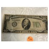 $10 bill 1934 Rough