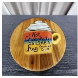 Handmade Wooden Hot Cocoa Sign