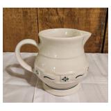 Longaberger Pottery USA Green Small Pitcher