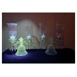 Fostoria American Candle Sticks