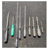 Snap-On Assorted Screw Drivers, Snap-On Pry Bar