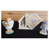 Bear, Snowman & Nativity Scene, small figurines