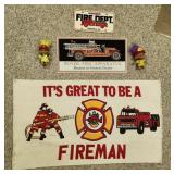 Fireman Rug, Trolls, Dept. License Plate,Sign