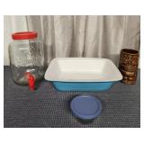 Mason Gallon Dispenser, Anchor Bowl,