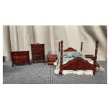 Dollhouse  Furniture Bedroom Set 1:12 scale