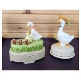 Otagiri Music Boxes: Goose & Goose figurine