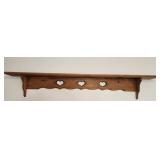 Wood Heart Design Shelf