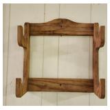 Wood Two Gun Shelf Rack Handmade
