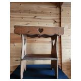 Pine Heart End Table