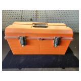 Orange Tuff-Box Plastic Tool Box