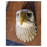 Concrete Eagle Head - Hand Painted
