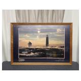 Great Lakes NGS Lighthouse Picture Wood Frame