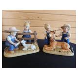 Denim Days Homco Figurines 8807 & 1510