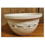 Longaberger Pottery USA Green Mixing Bowl