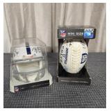 Colts Signed Miniature Football and Helmet