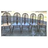 Wood Kitchen Chairs(5)